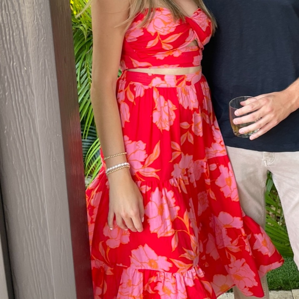 Petal and Pup pink tube top and maxi skirt set - Picture 2 of 2